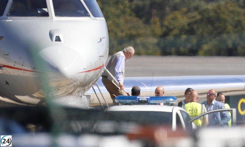 El rey Juan Carlos regresa a Vigo después de un mes para competir en las regatas de Sanxenxo.