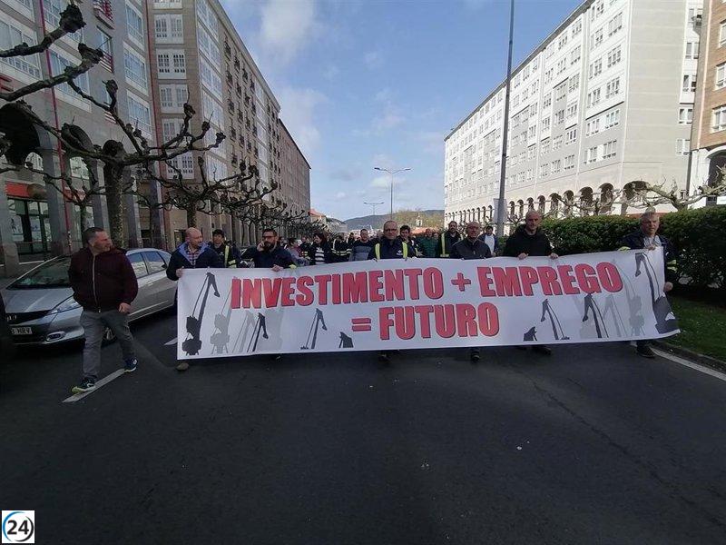 CC OO se impone en las elecciones sindicales de Navantia Ferrol, aunque su influencia disminuye, al igual que UGT, que pierde tres representantes.