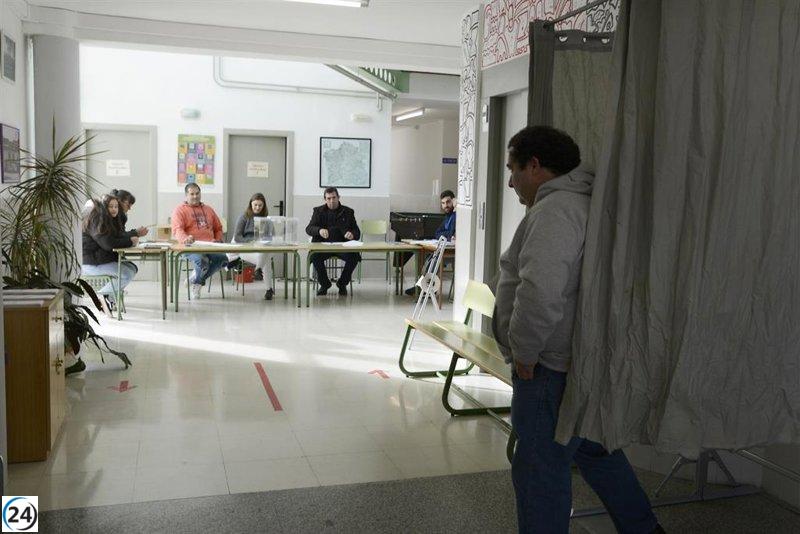 Finaliza sin problemas la votación en los colegios electorales de Castro Caldelas en Ourense