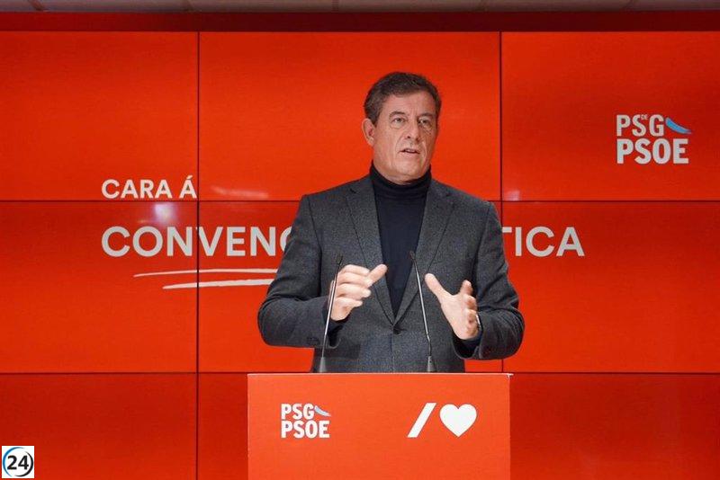 Besteiro promete más autogobierno para Galicia mediante la reforma del Estatuto de Autonomía en su próximo mandato.