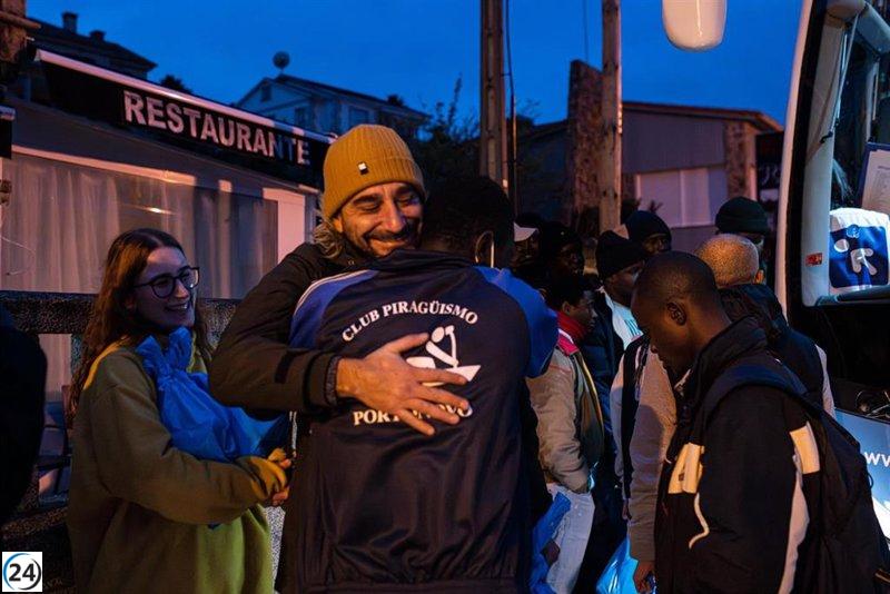 Los nuevos inmigrantes de Sanxenxo se dirigen a Madrid después de su estancia temporal de más de un mes en Galicia.